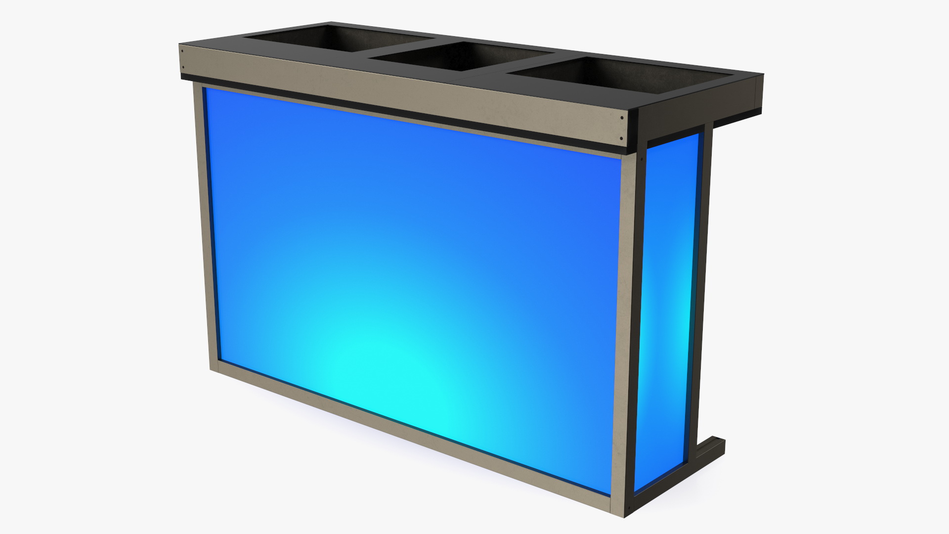 DJ Stand with Blue Lighting 3D