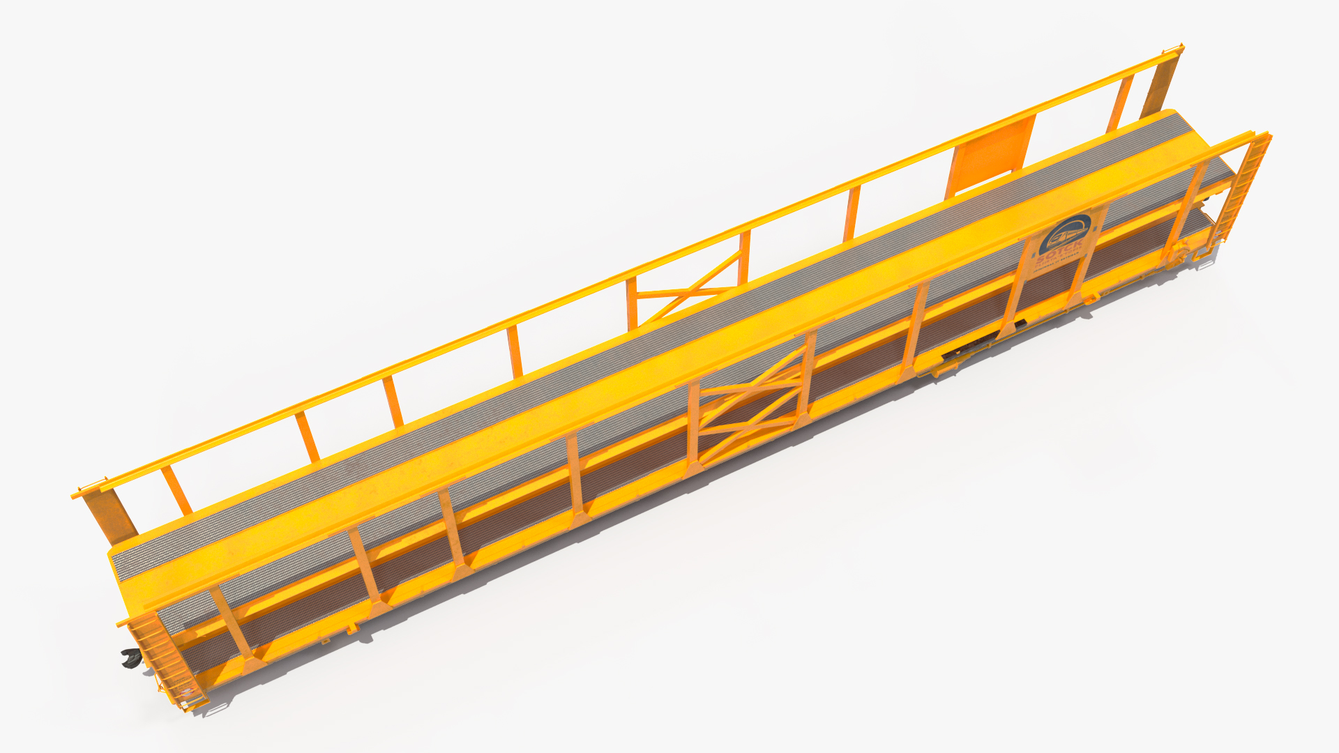 Generic Auto Rack Train Car 3D