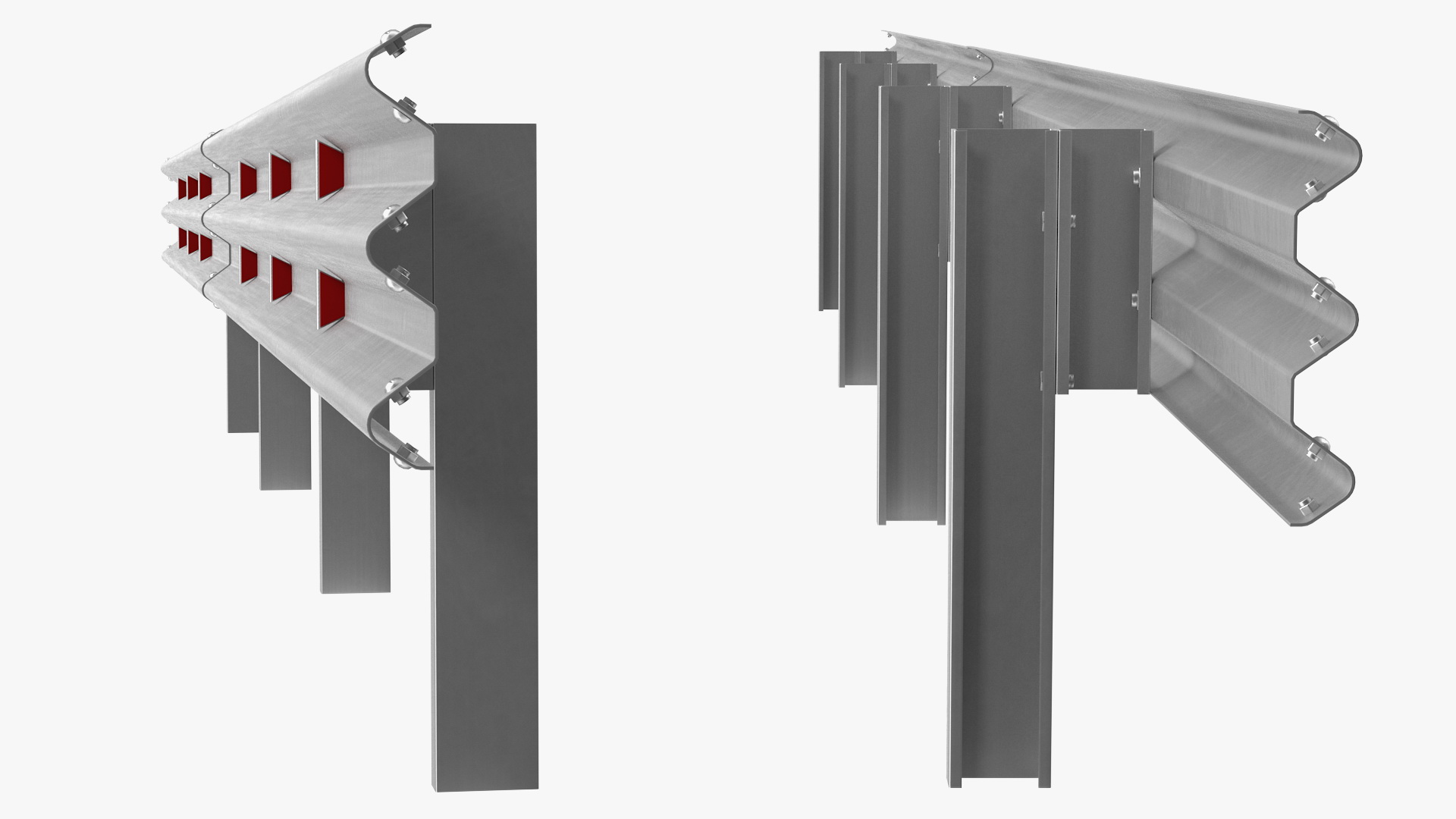 3D Metal Traffic Double Barrier model