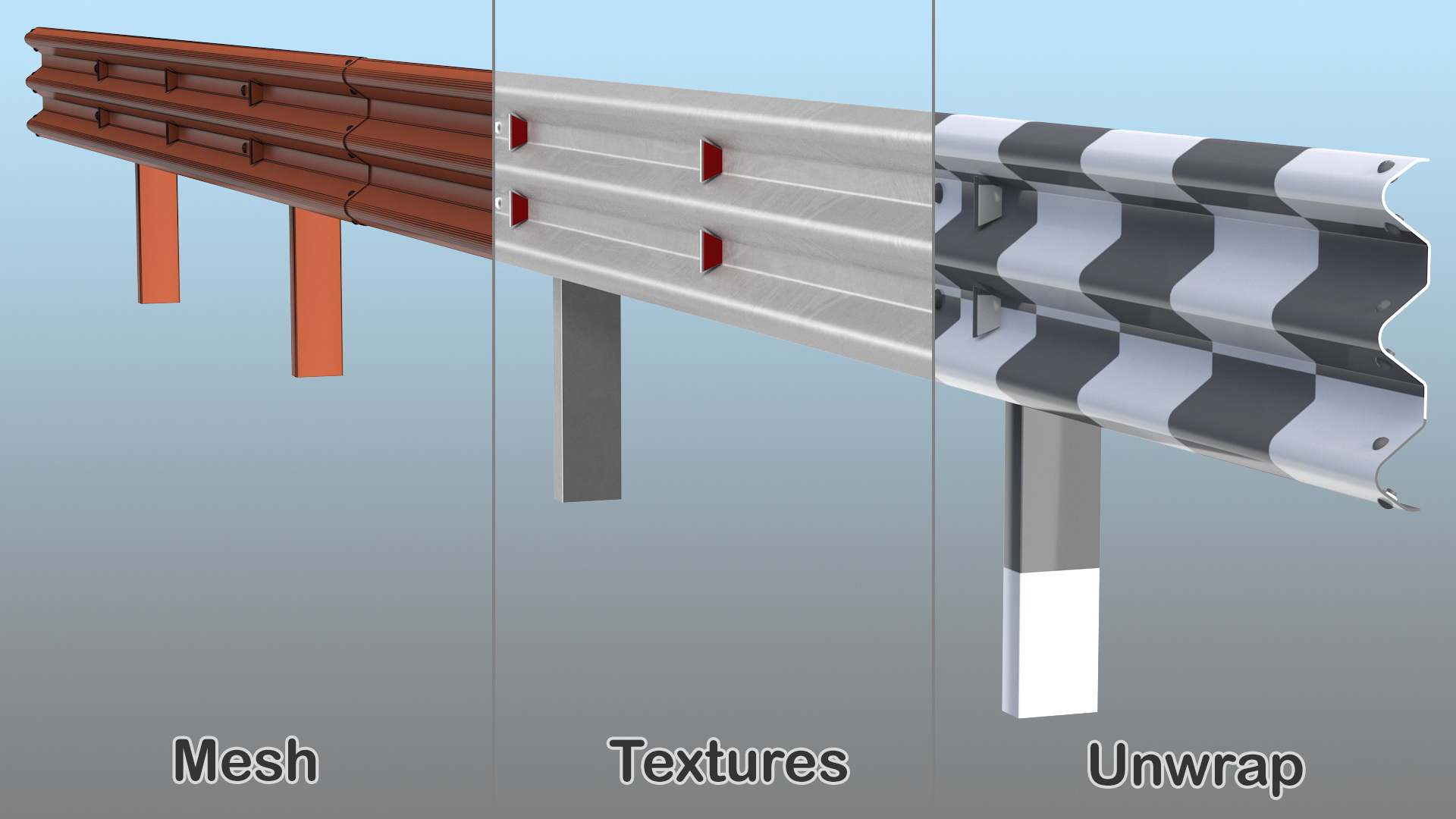 3D Metal Traffic Double Barrier model