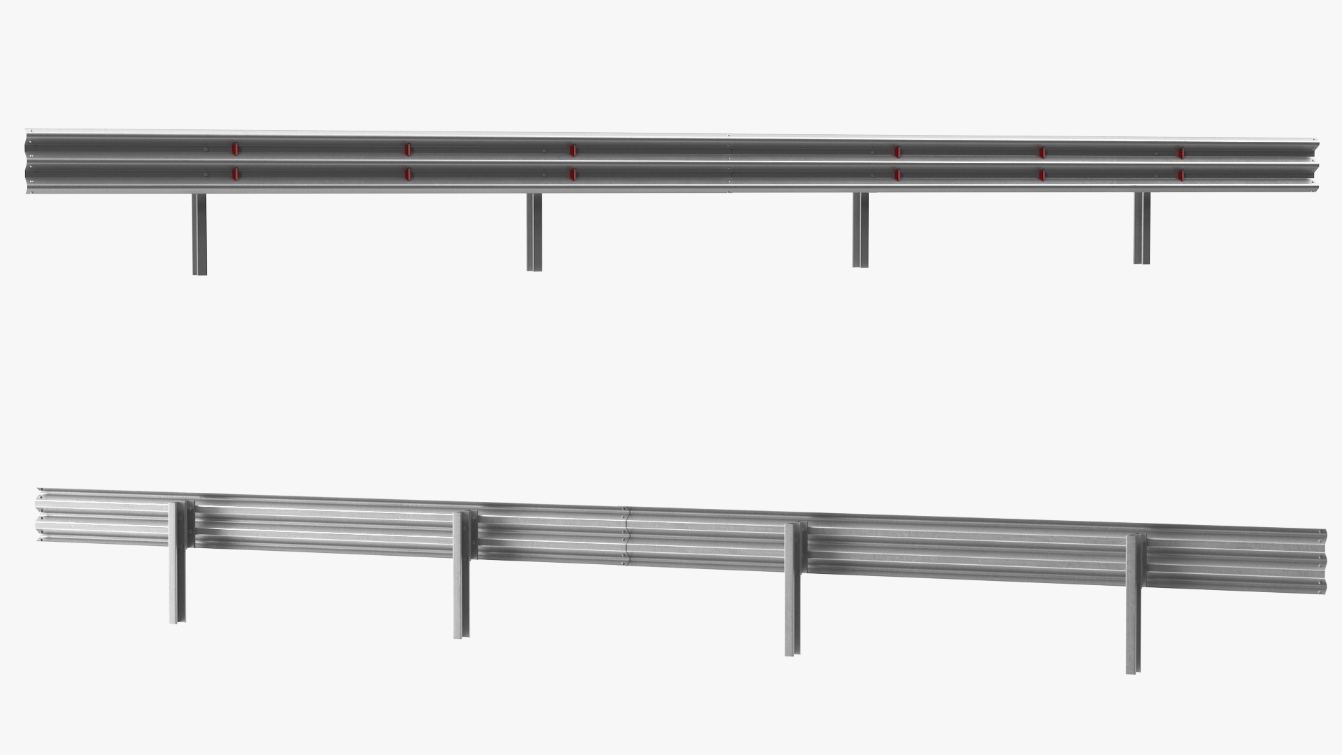 3D Metal Traffic Double Barrier model