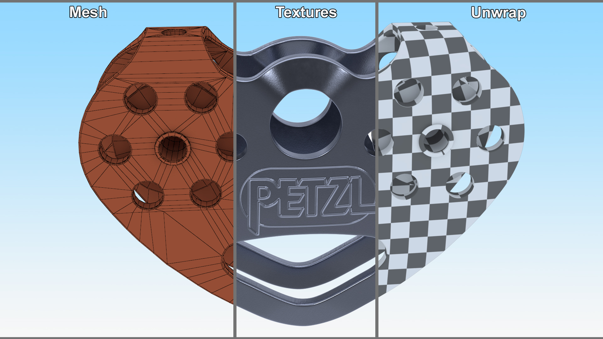 Petzl Tandem Pulley 3D model