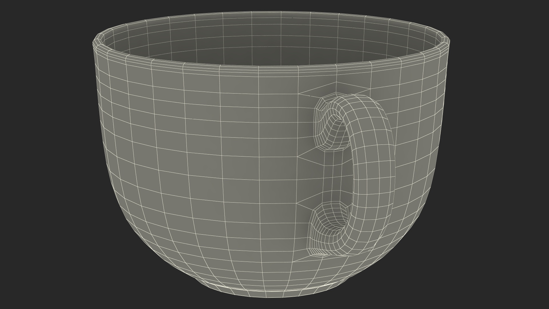 3D model Transparent Empty Tea Cup