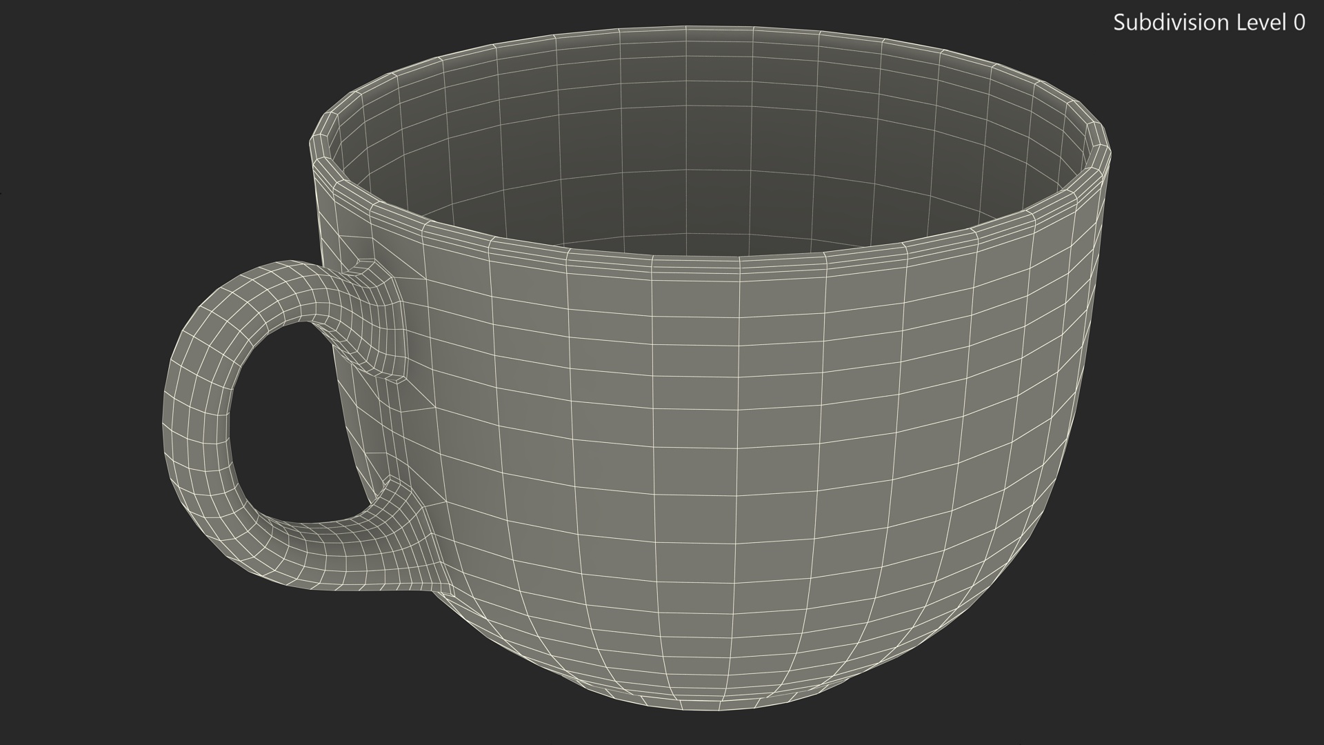 3D model Transparent Empty Tea Cup