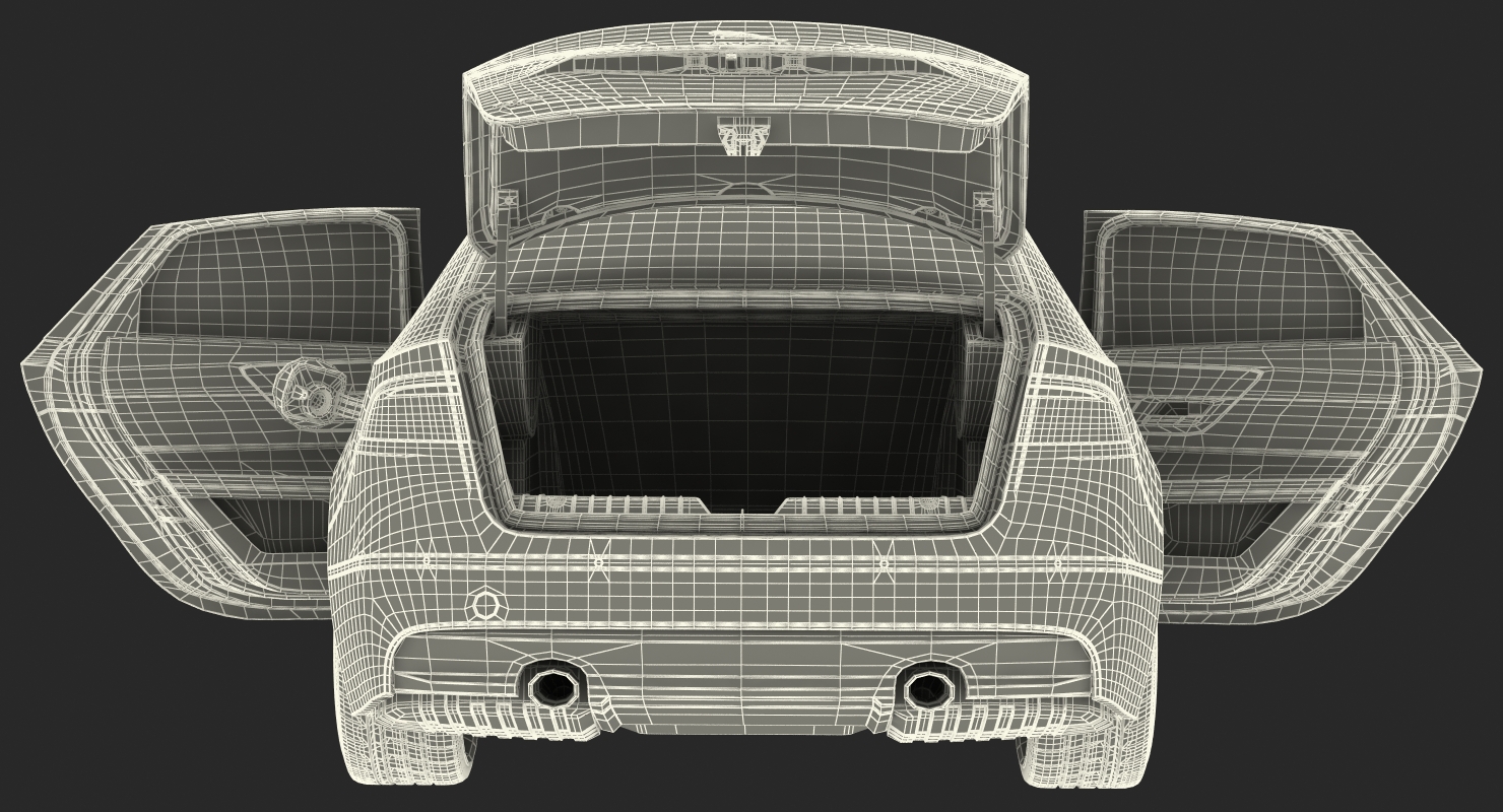 3D Jaguar XF Rigged