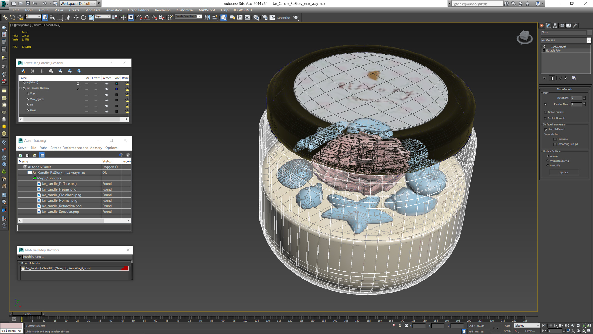 3D Jar Candle ReStory model