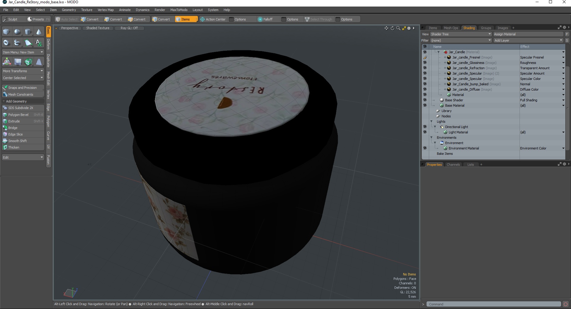 3D Jar Candle ReStory model