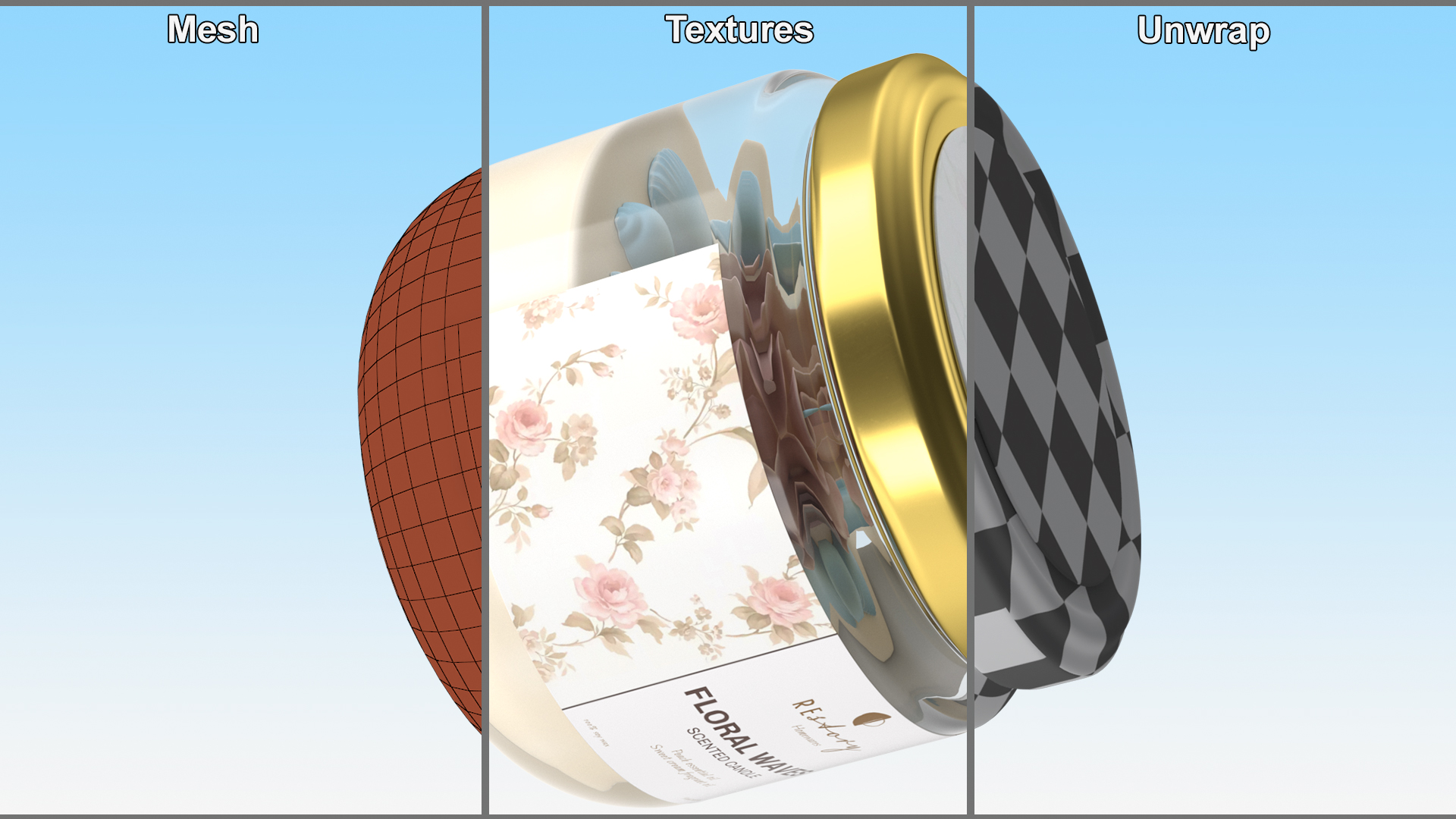 3D Jar Candle ReStory model