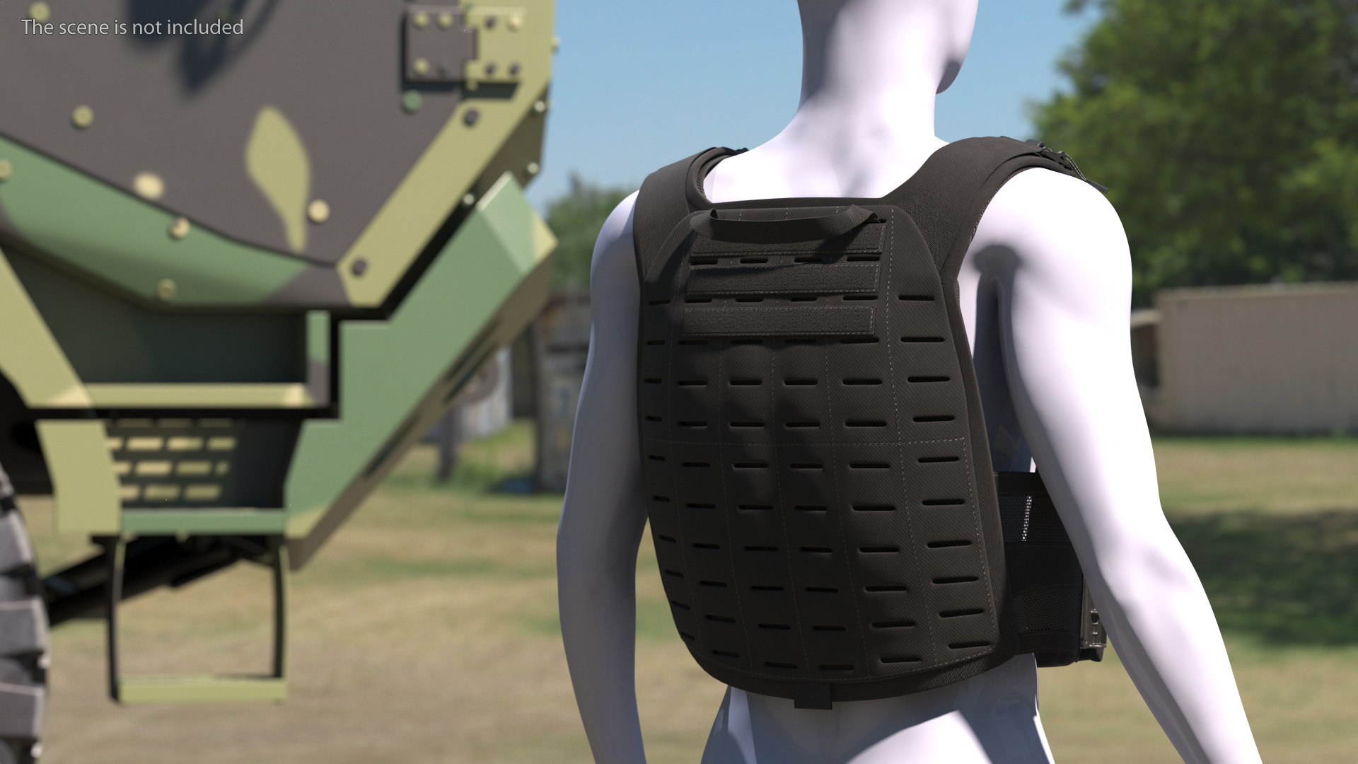 3D Plate Carrier Ballistic Vest model