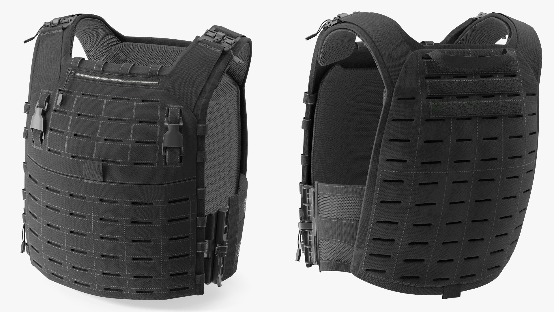 3D Plate Carrier Ballistic Vest model