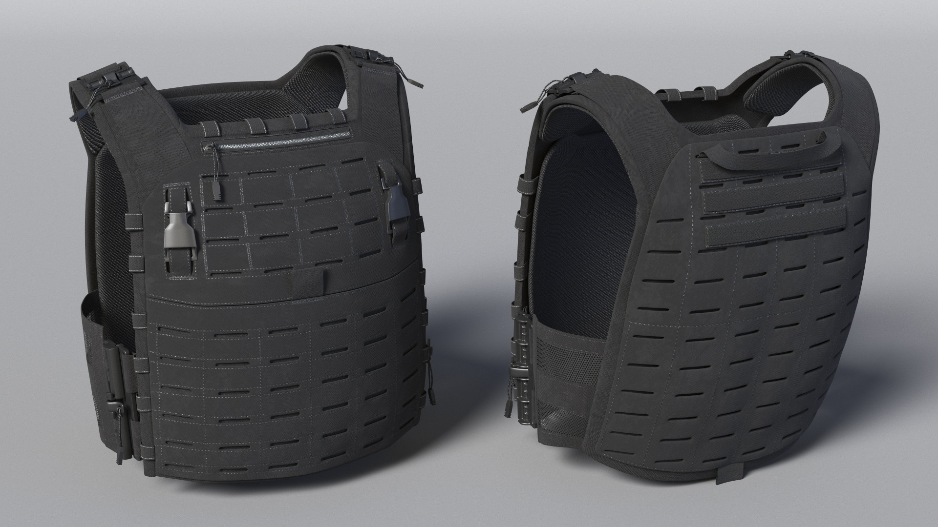 3D Plate Carrier Ballistic Vest model