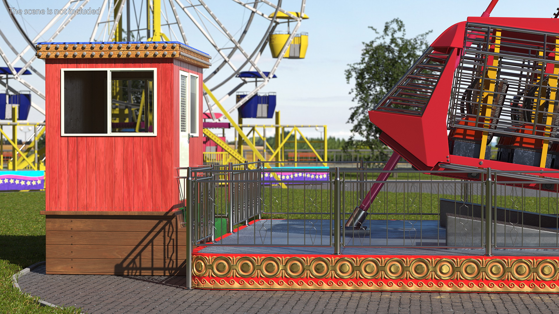 Ride Attraction OFF 3D model