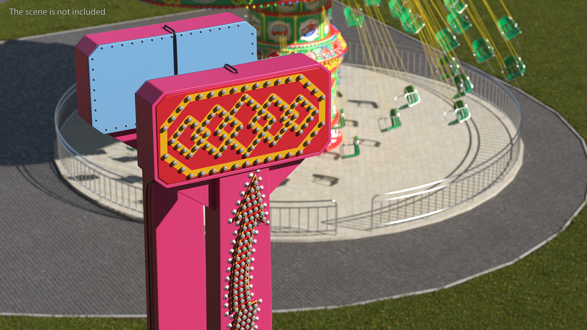 Ride Attraction OFF 3D model