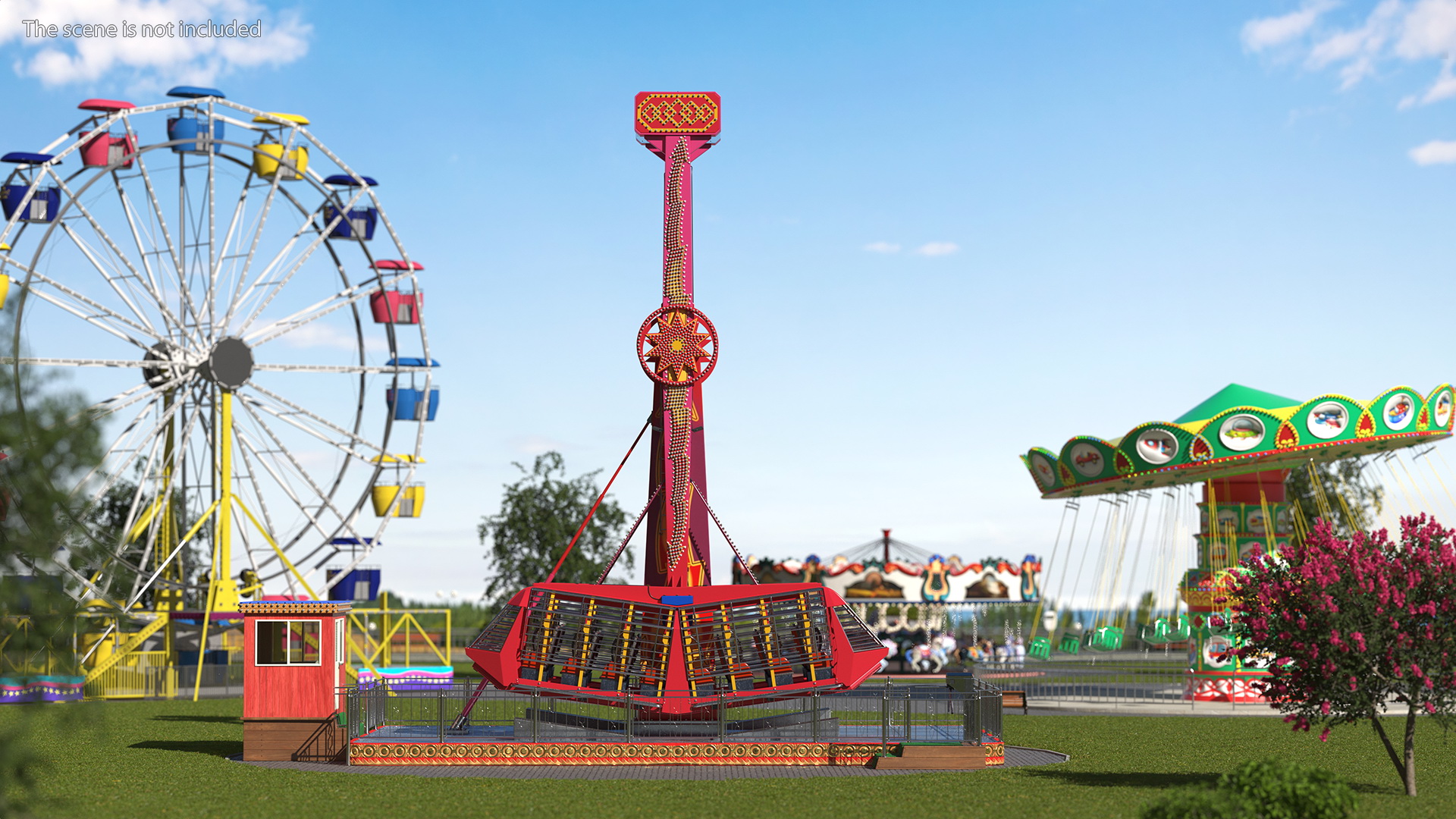 Ride Attraction OFF 3D model