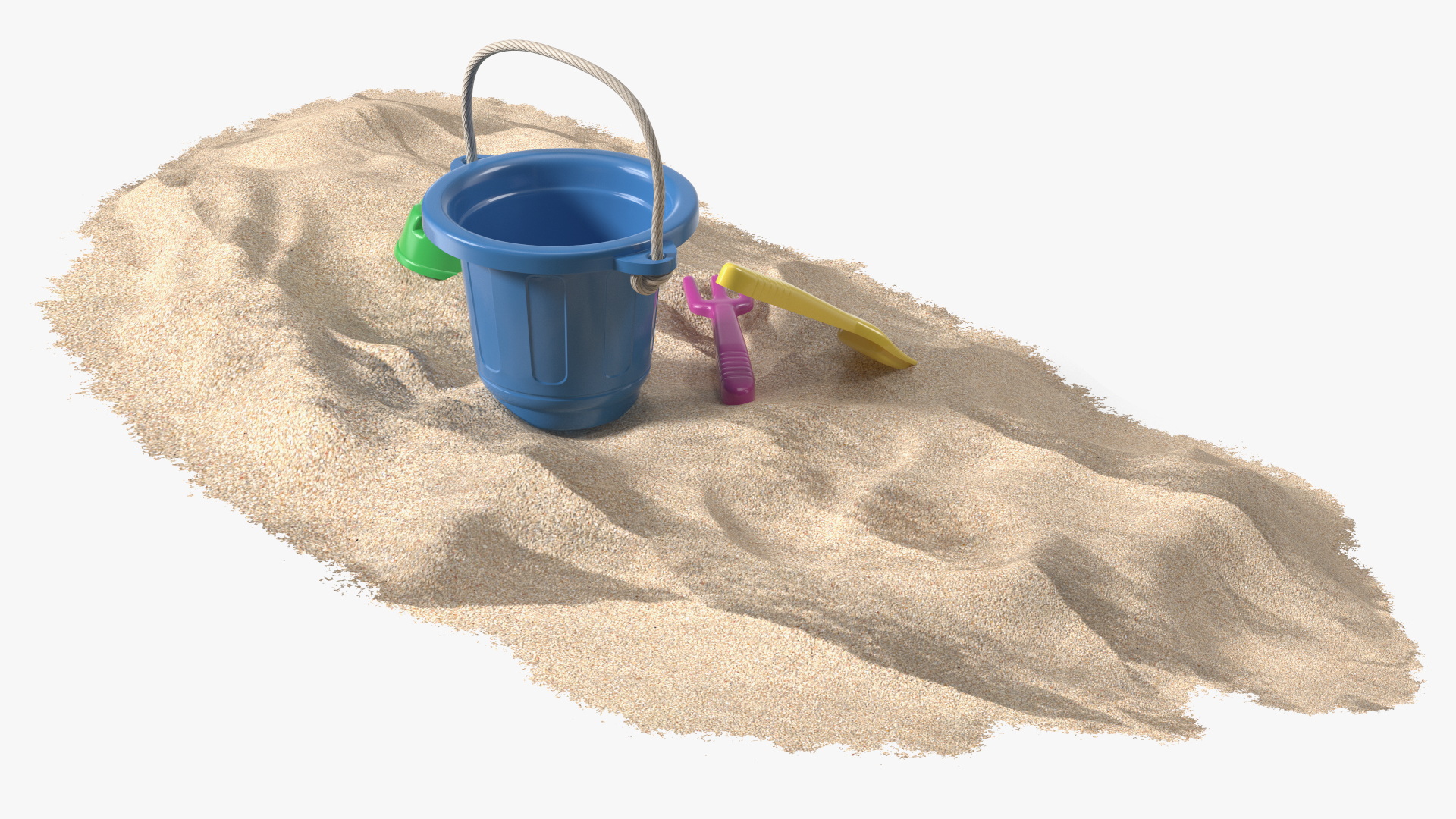 Beach Sand Toys Set 3D model