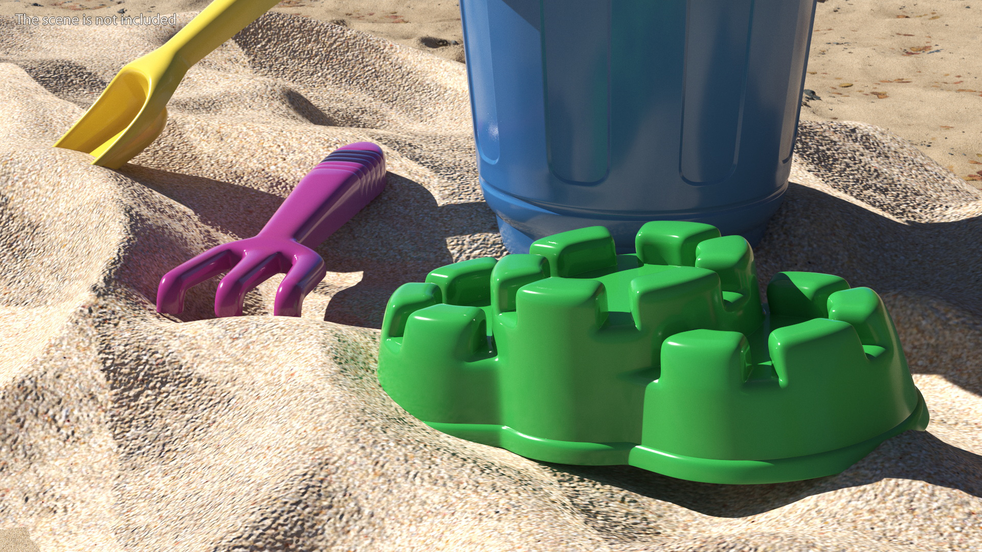 Beach Sand Toys Set 3D model