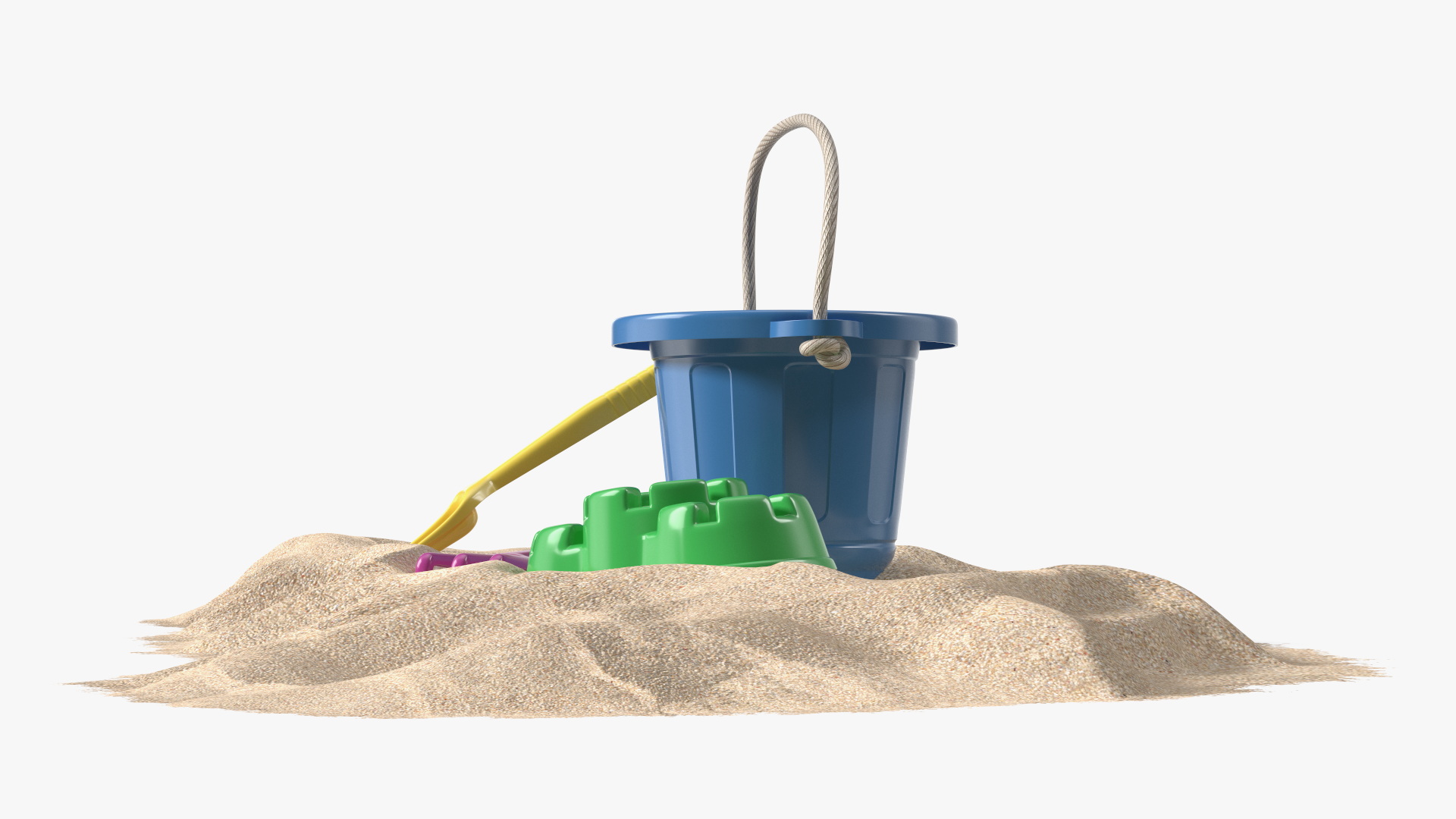 Beach Sand Toys Set 3D model