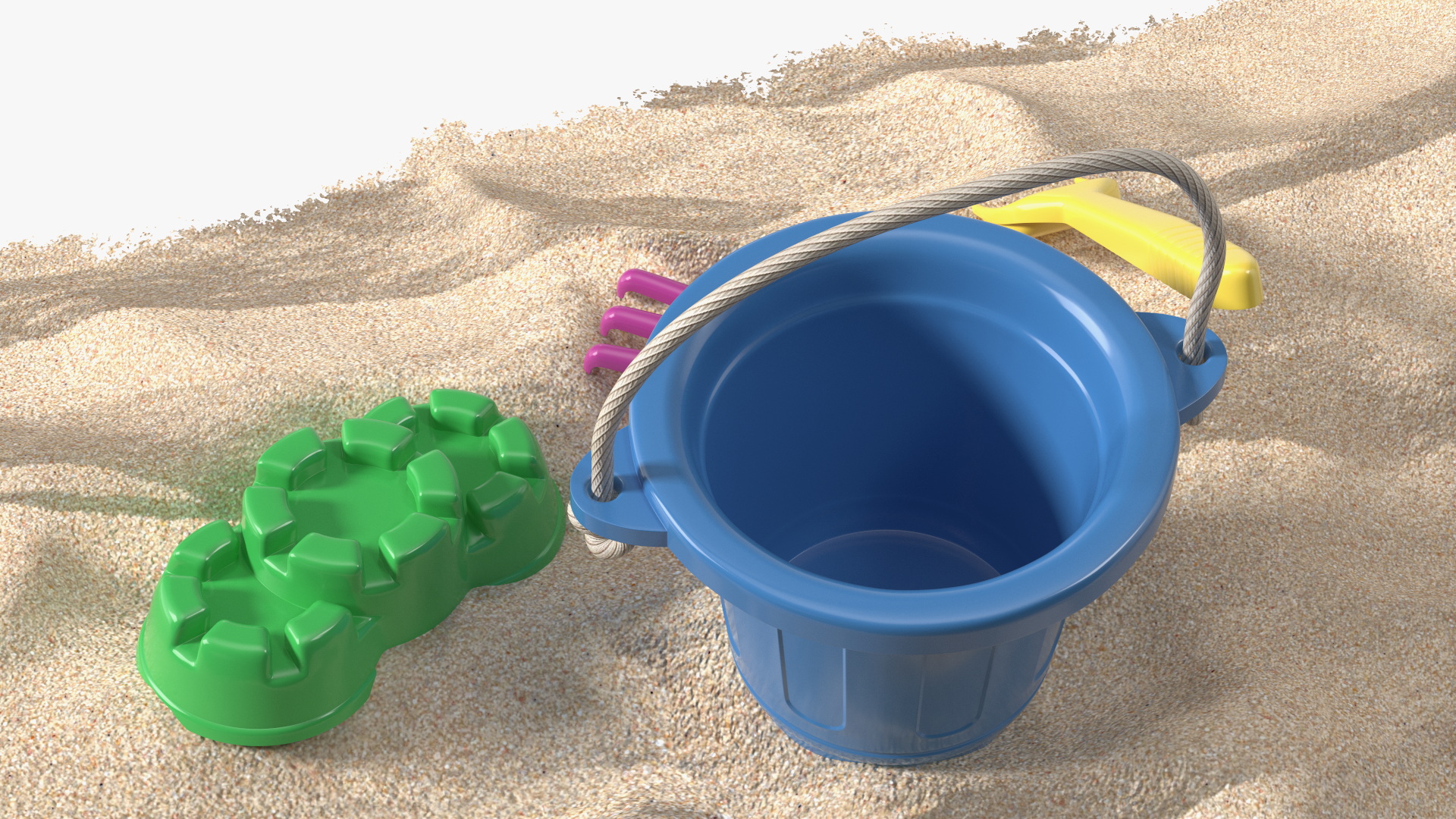 Beach Sand Toys Set 3D model