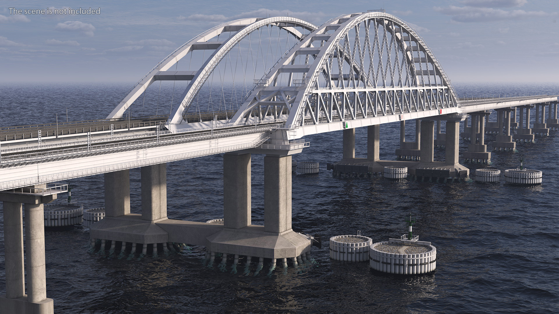 3D model Fragment of the Crimean Bridge