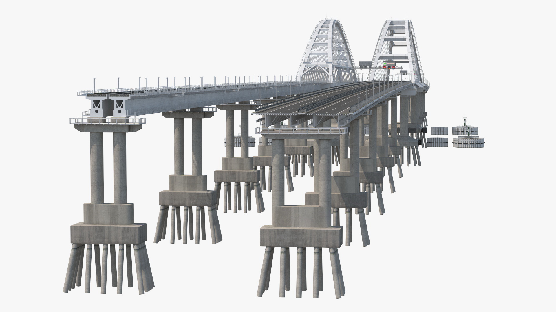 3D model Fragment of the Crimean Bridge