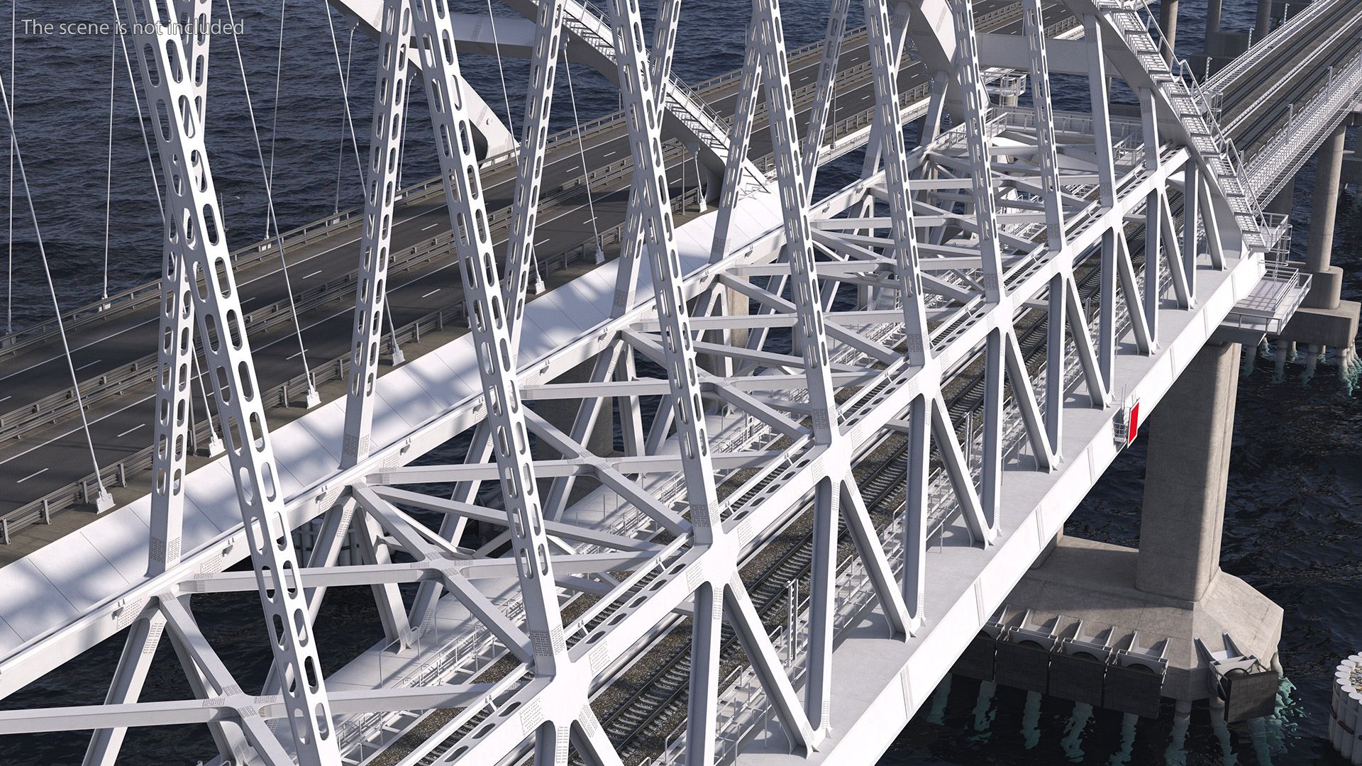 3D model Fragment of the Crimean Bridge