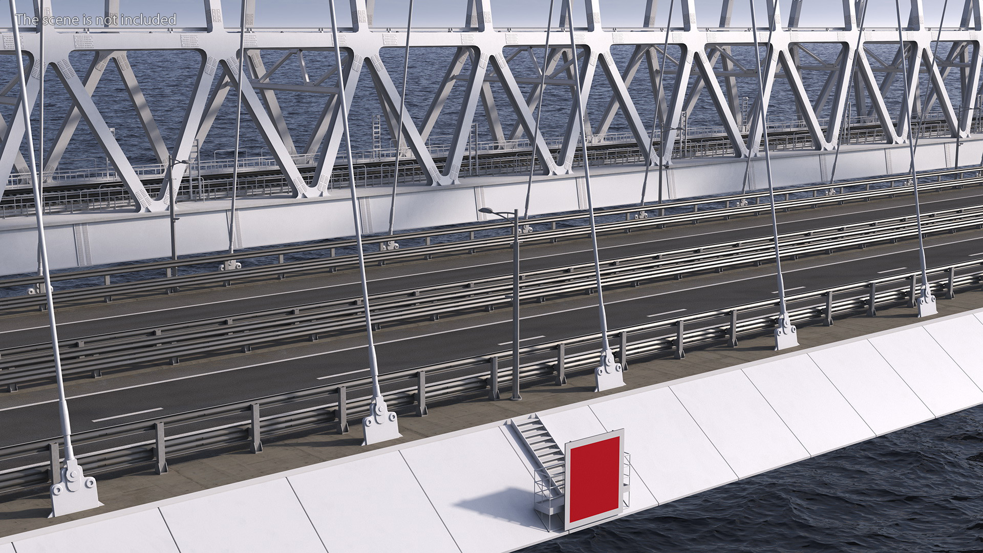 3D model Fragment of the Crimean Bridge