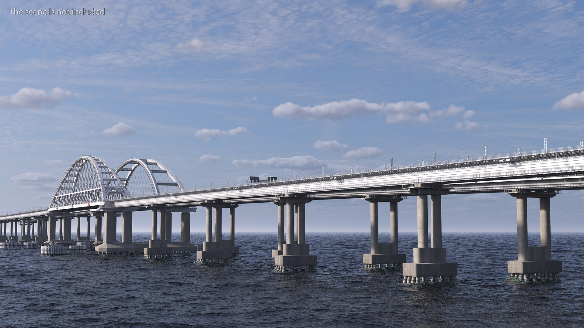 3D model Fragment of the Crimean Bridge