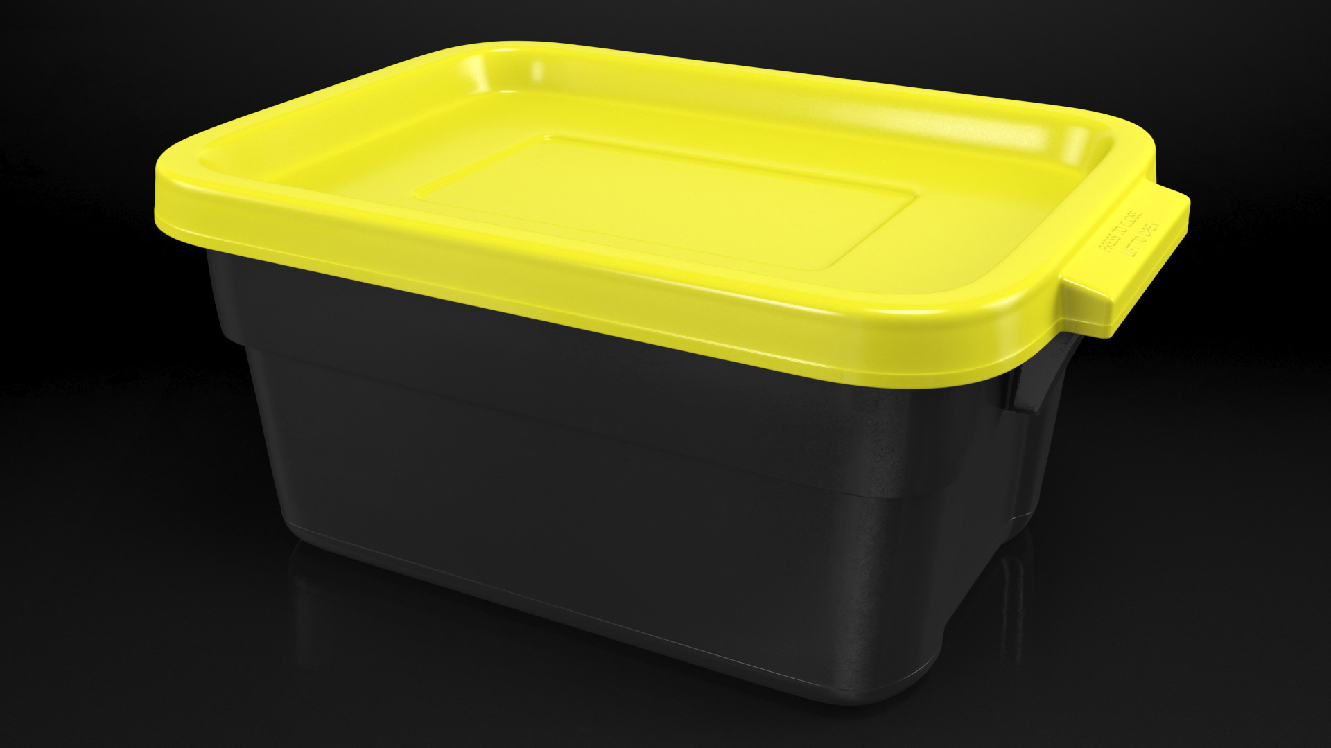 3D model Stackable Storage Tote with Lid 3 Gallon