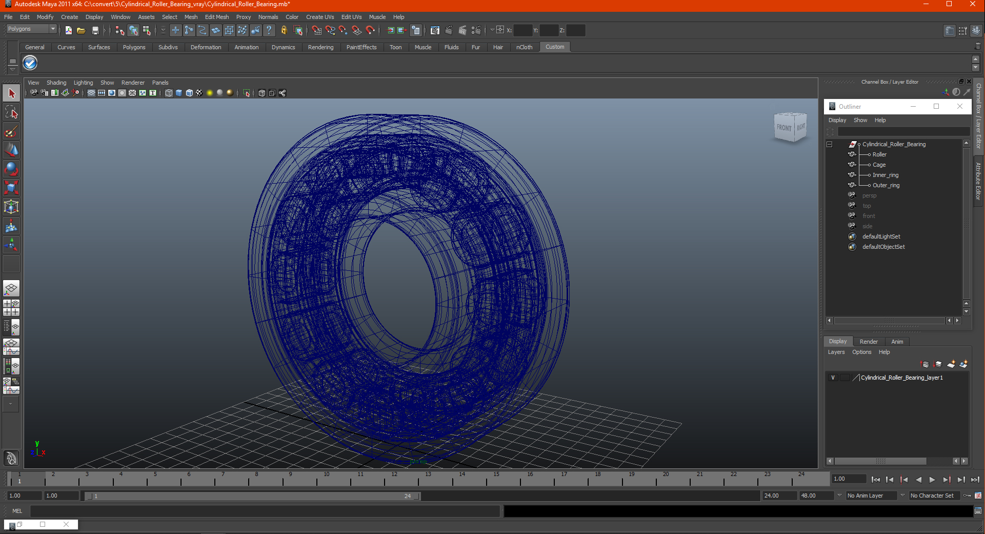 3D Cylindrical Roller Bearing