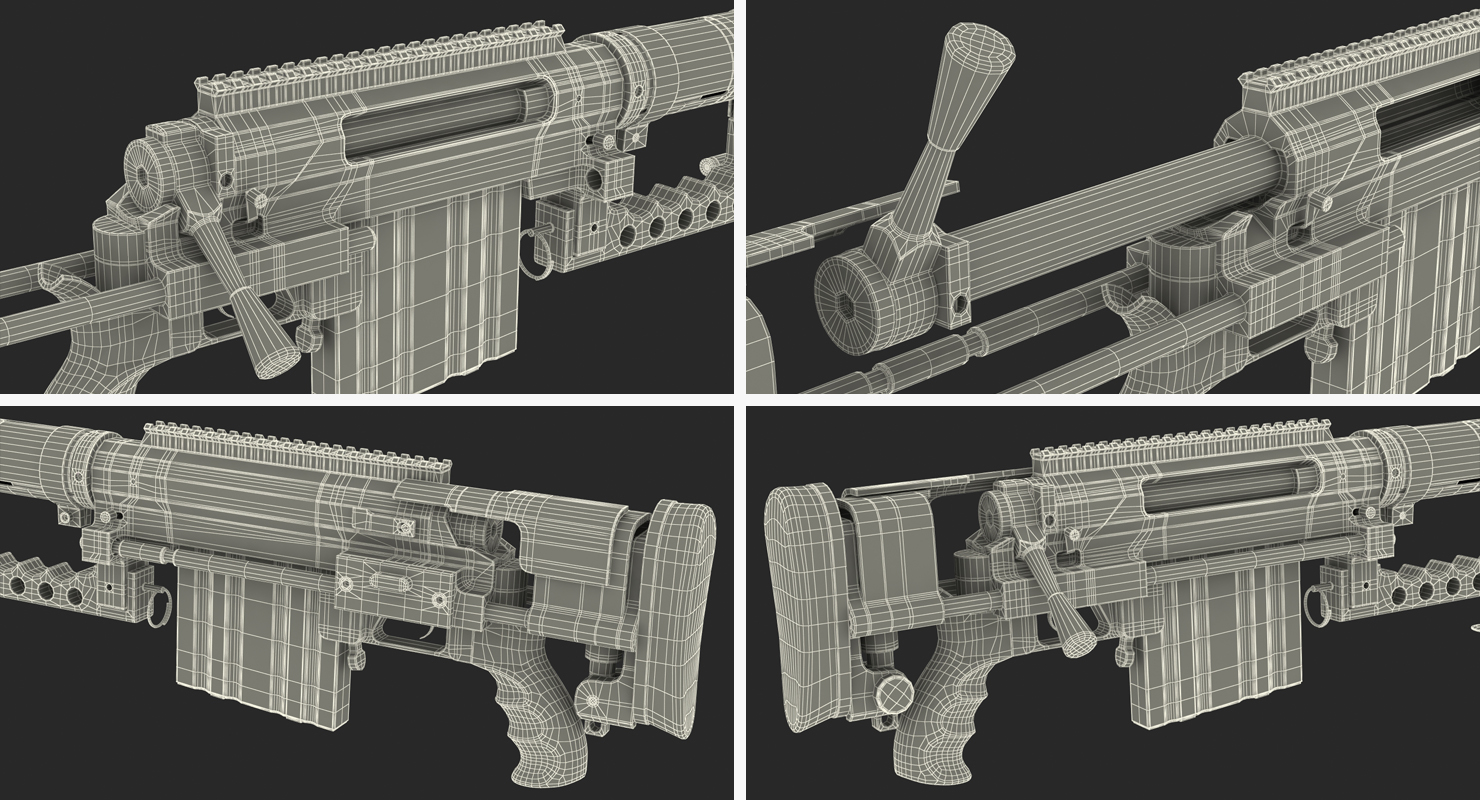 3D Rifle CheyTac Intervention M200