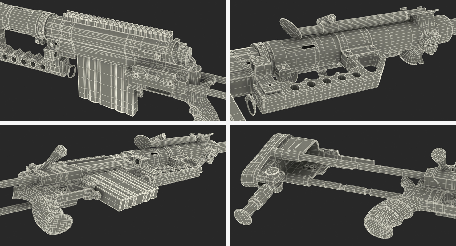 3D Rifle CheyTac Intervention M200