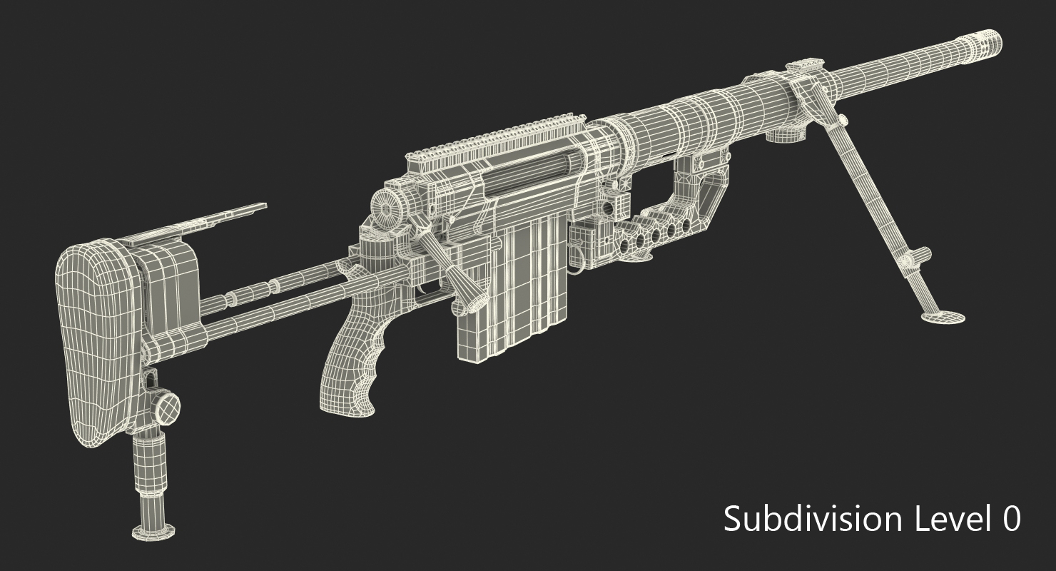 3D Rifle CheyTac Intervention M200