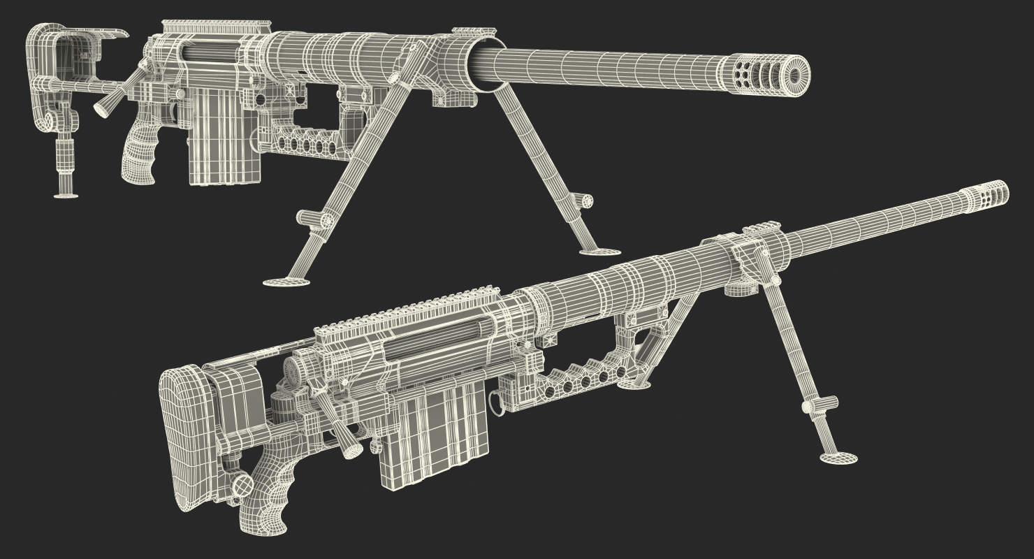 3D Rifle CheyTac Intervention M200