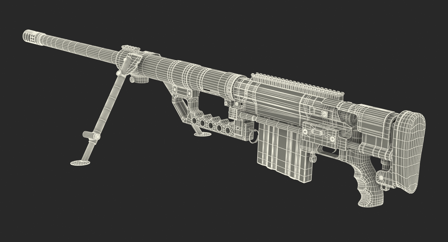 3D Rifle CheyTac Intervention M200