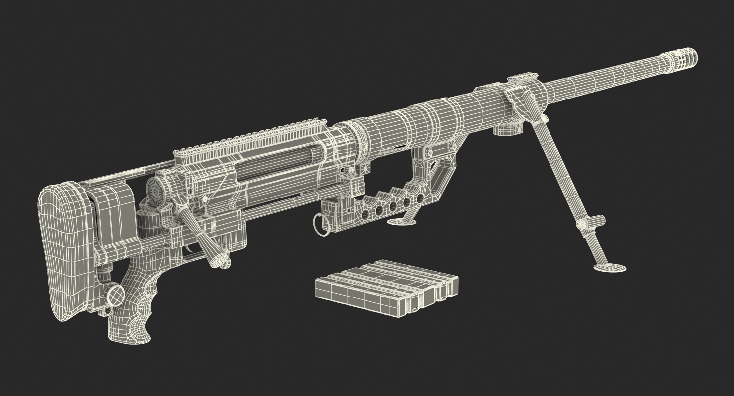 3D Rifle CheyTac Intervention M200