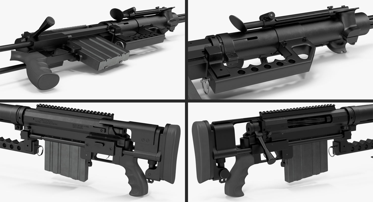 3D Rifle CheyTac Intervention M200