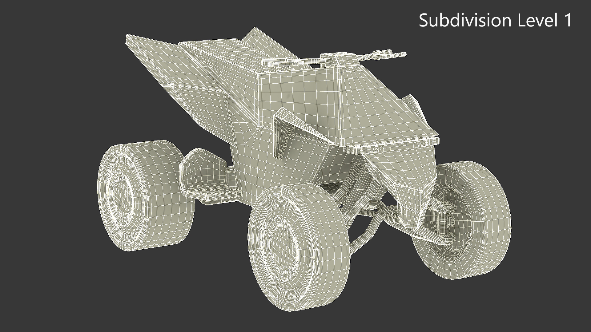 Stylized Tesla Cyberquad 3D model