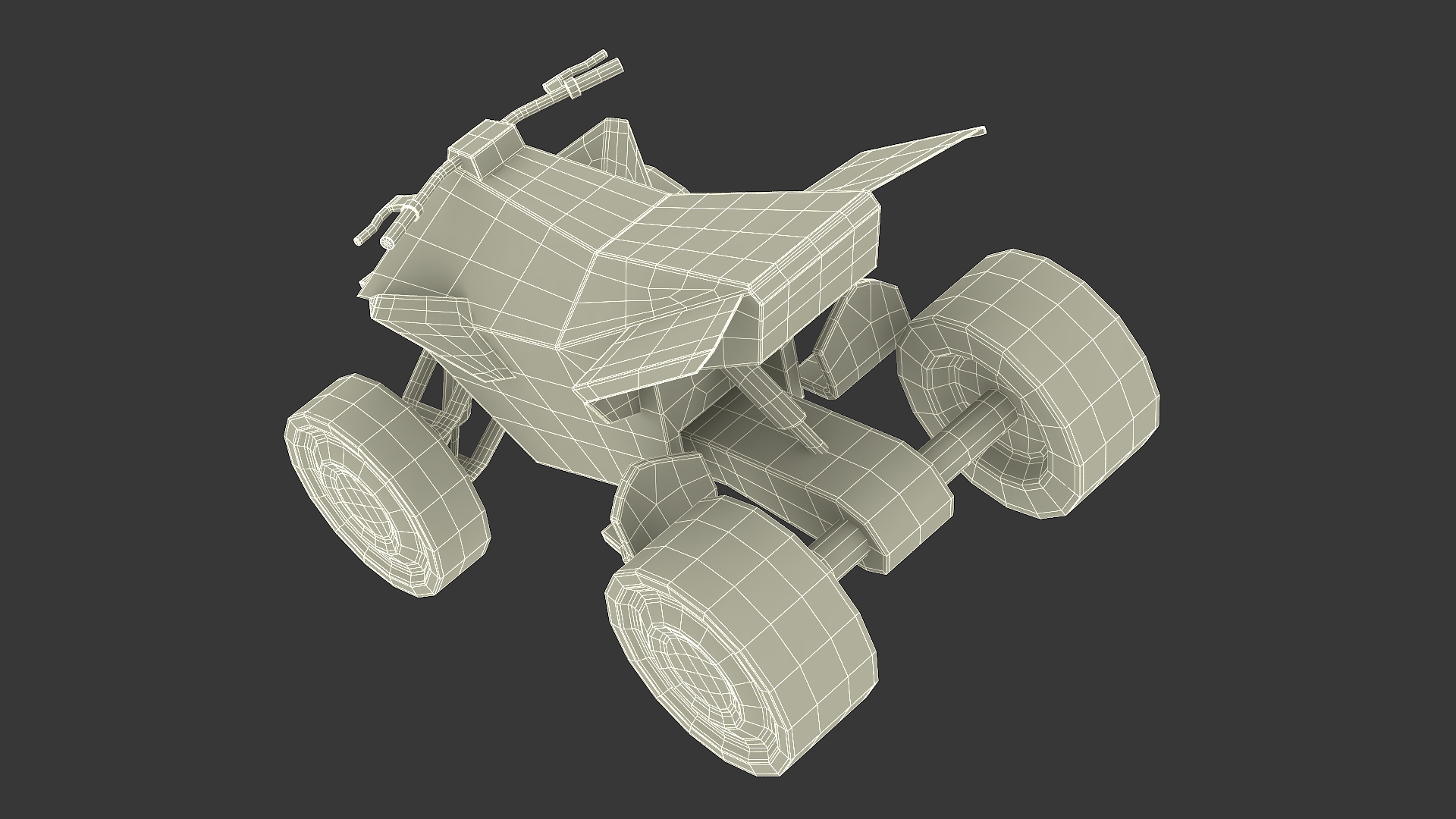 Stylized Tesla Cyberquad 3D model