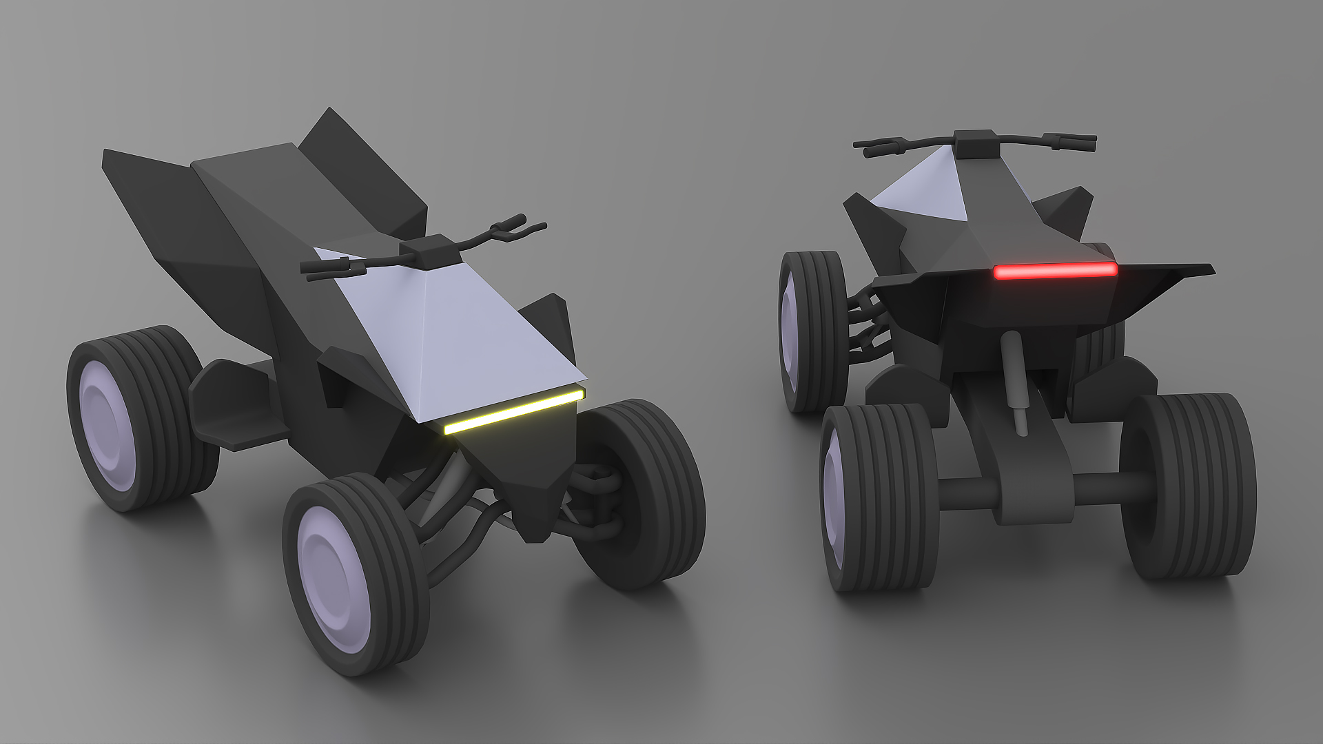 Stylized Tesla Cyberquad 3D model