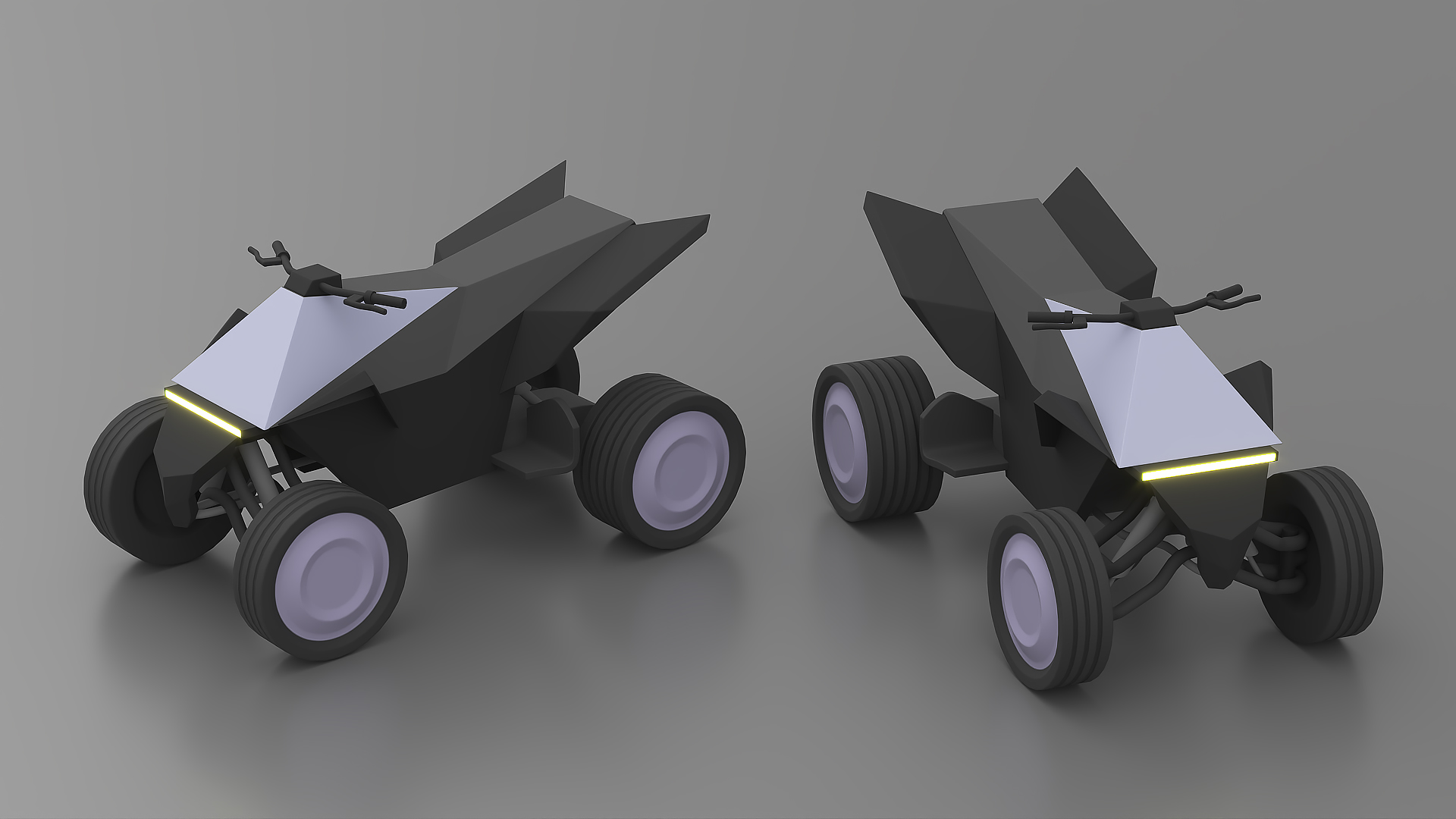 Stylized Tesla Cyberquad 3D model