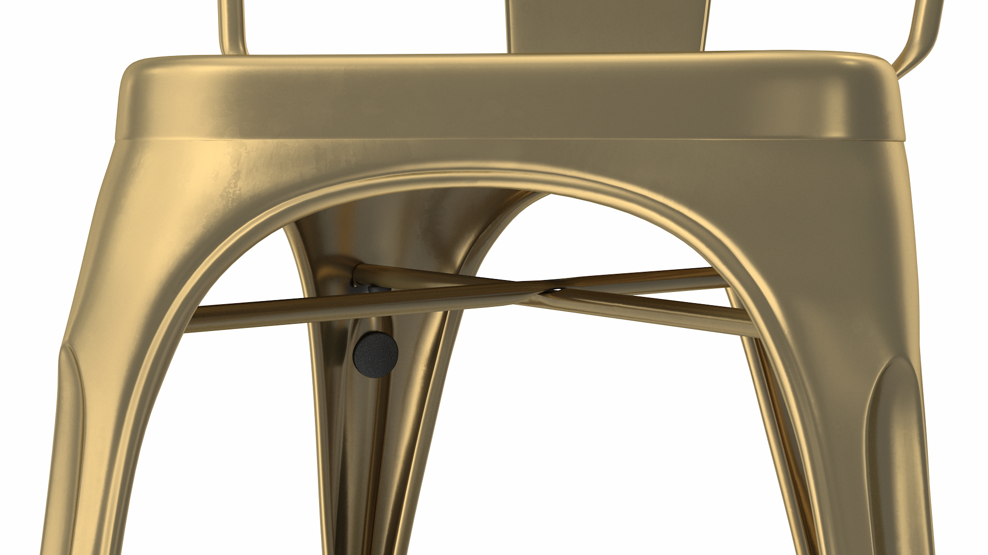 3D model Bronze Folding Chair