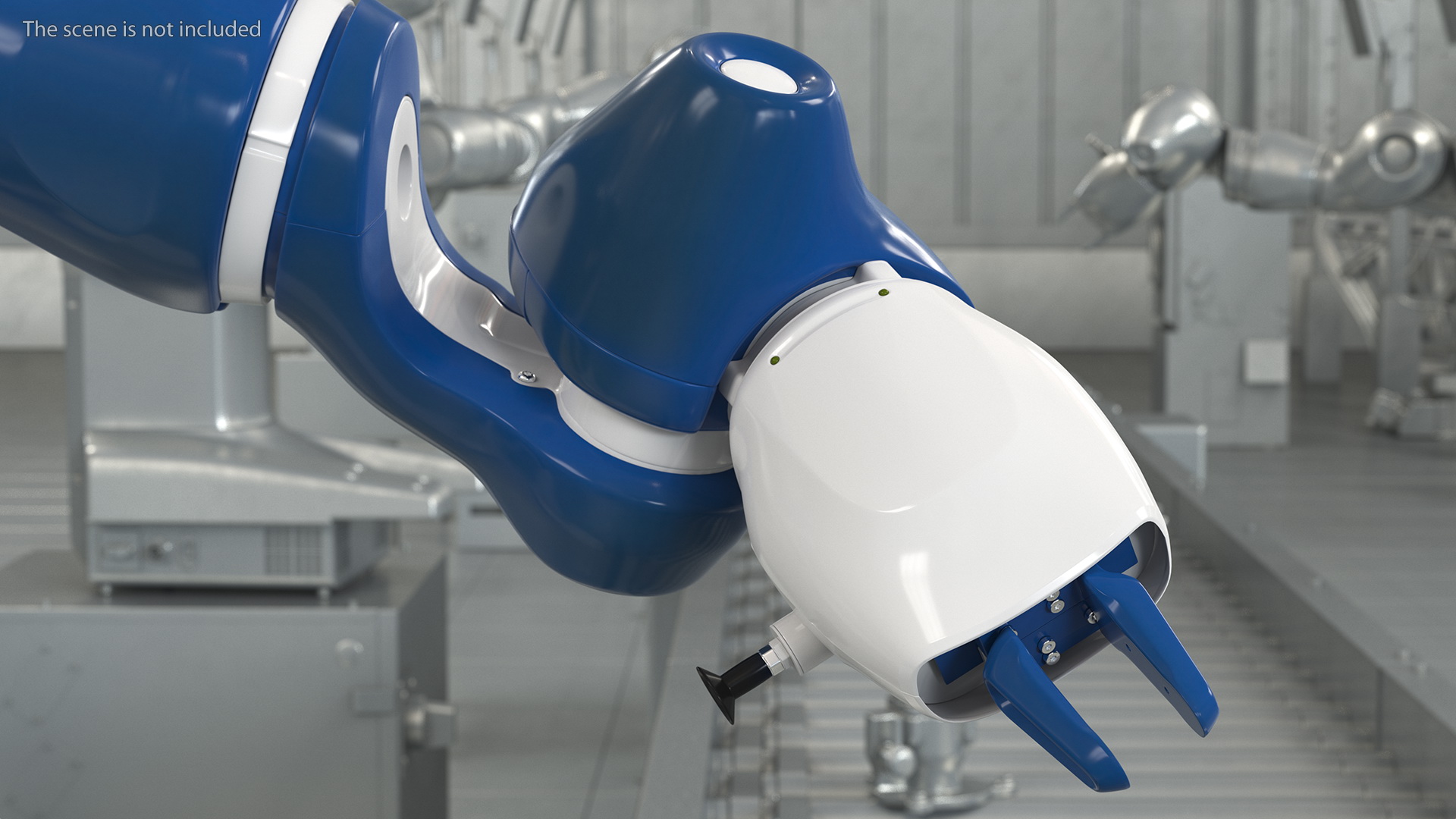 Compact Collaborative Robot Rigged 3D model