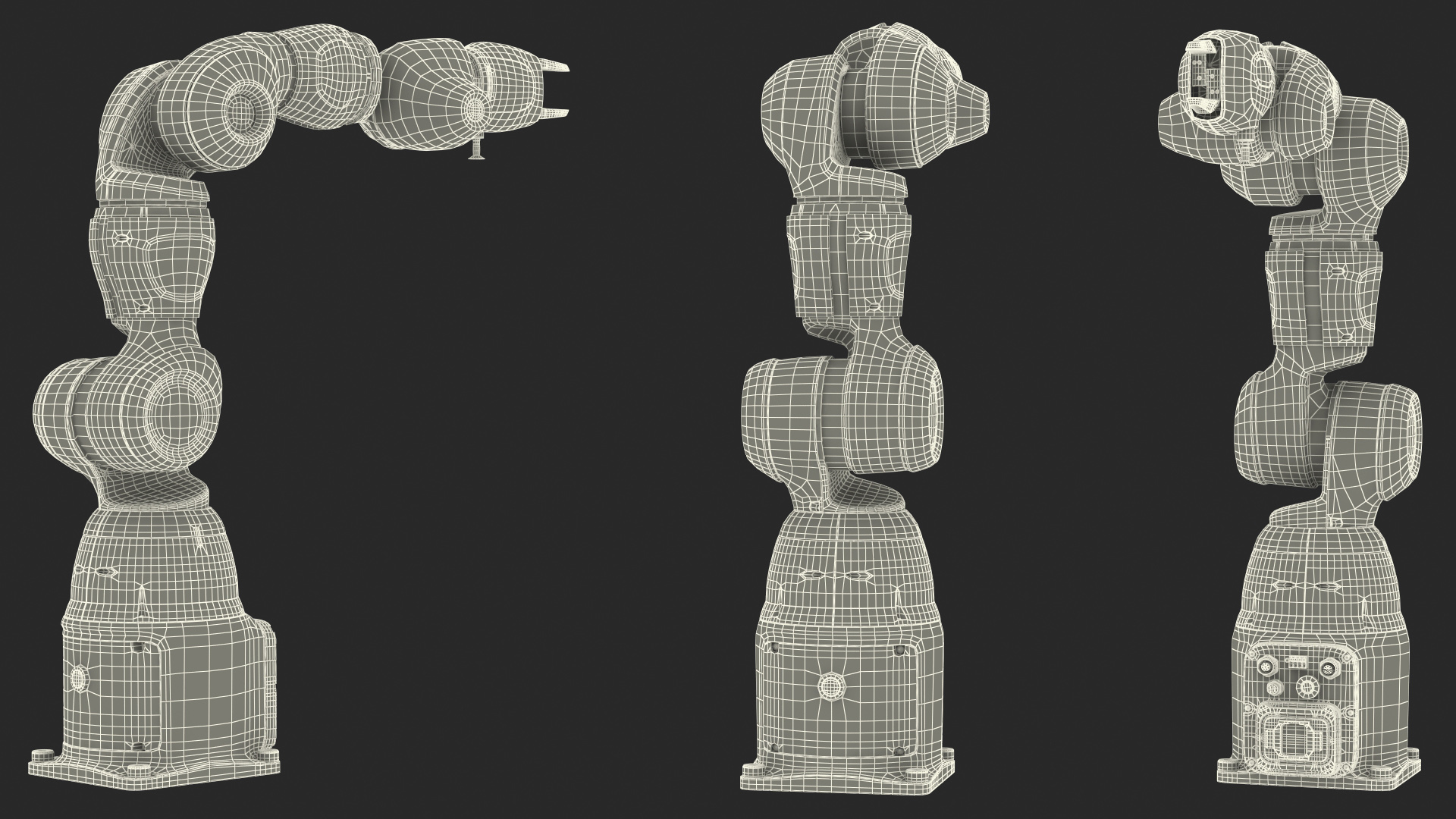 Compact Collaborative Robot Rigged 3D model