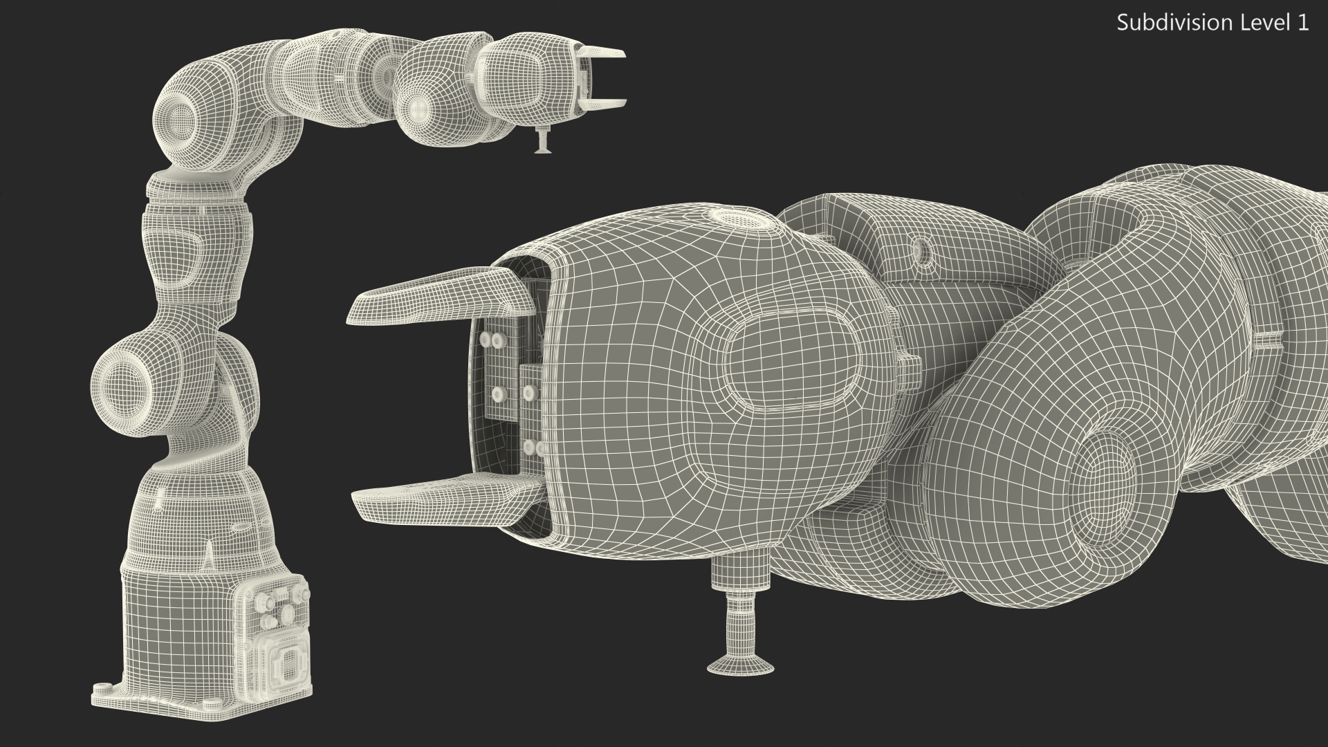 Compact Collaborative Robot Rigged 3D model