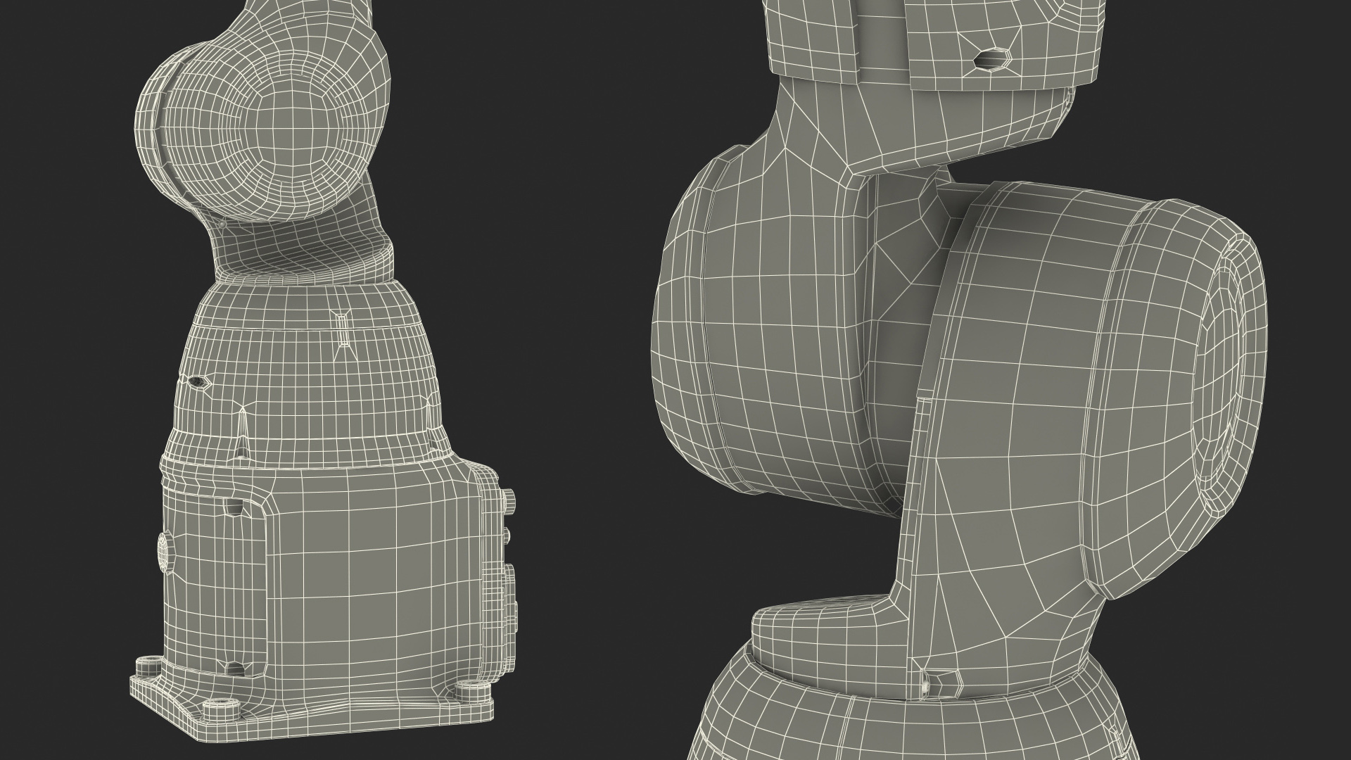 Compact Collaborative Robot Rigged 3D model