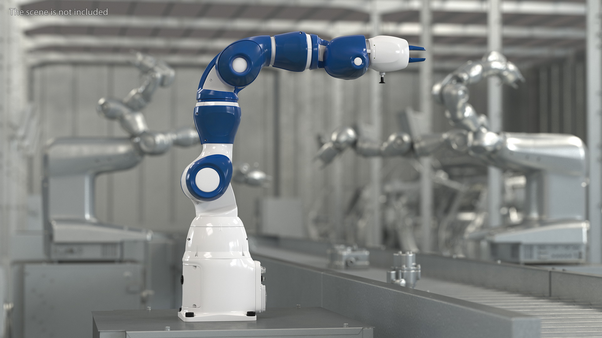 Compact Collaborative Robot Rigged 3D model