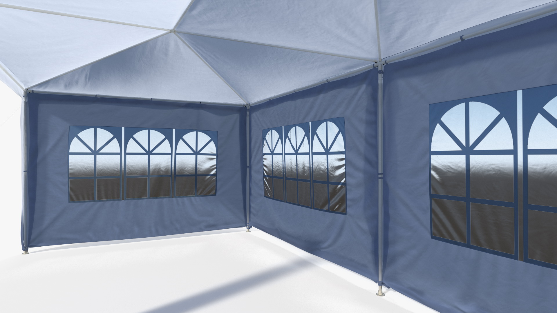 Blue Outsunny Large Tent 3D model