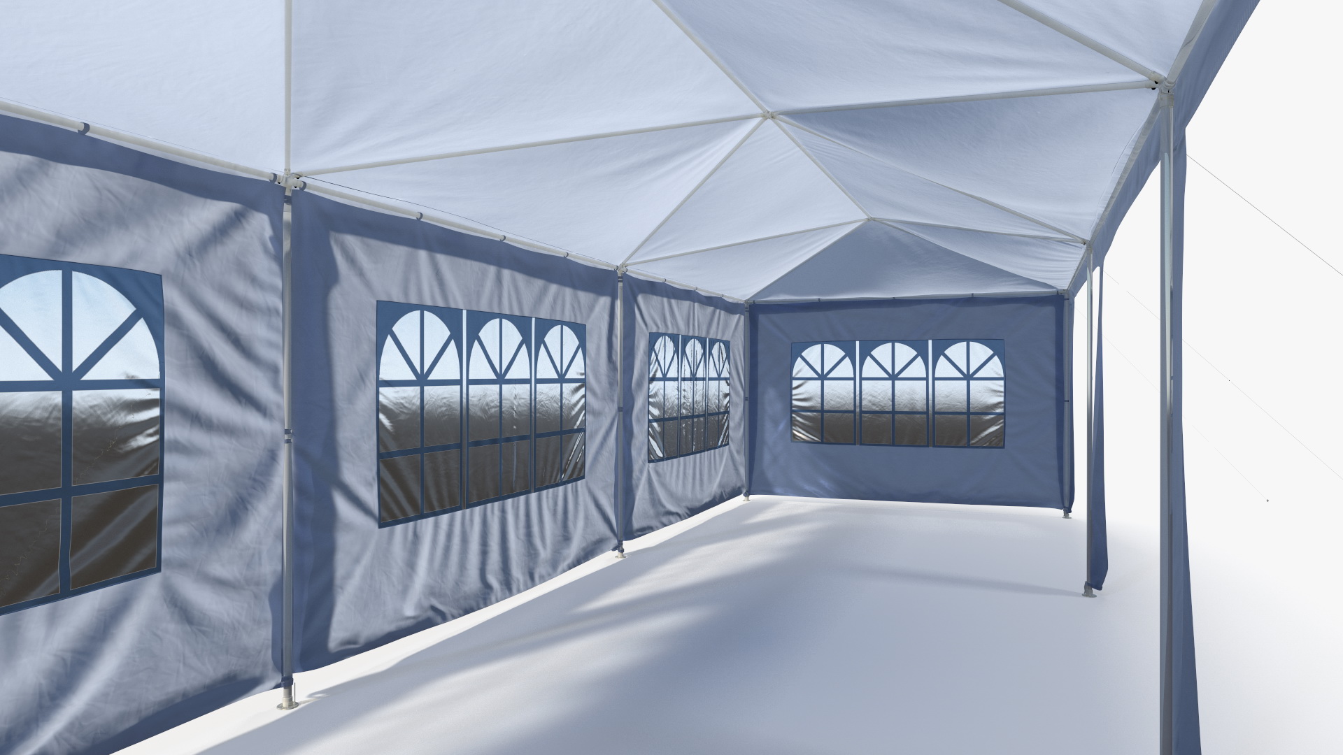 Blue Outsunny Large Tent 3D model