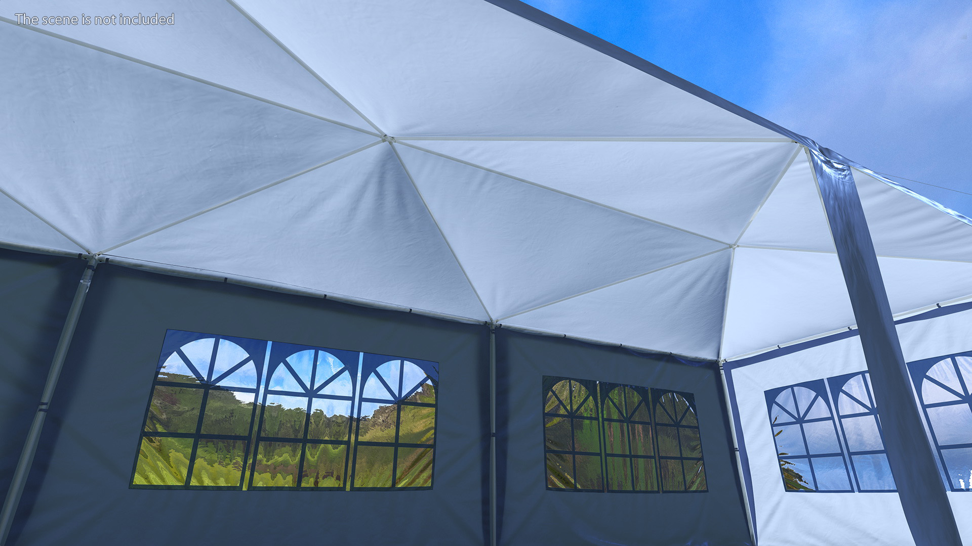 Blue Outsunny Large Tent 3D model