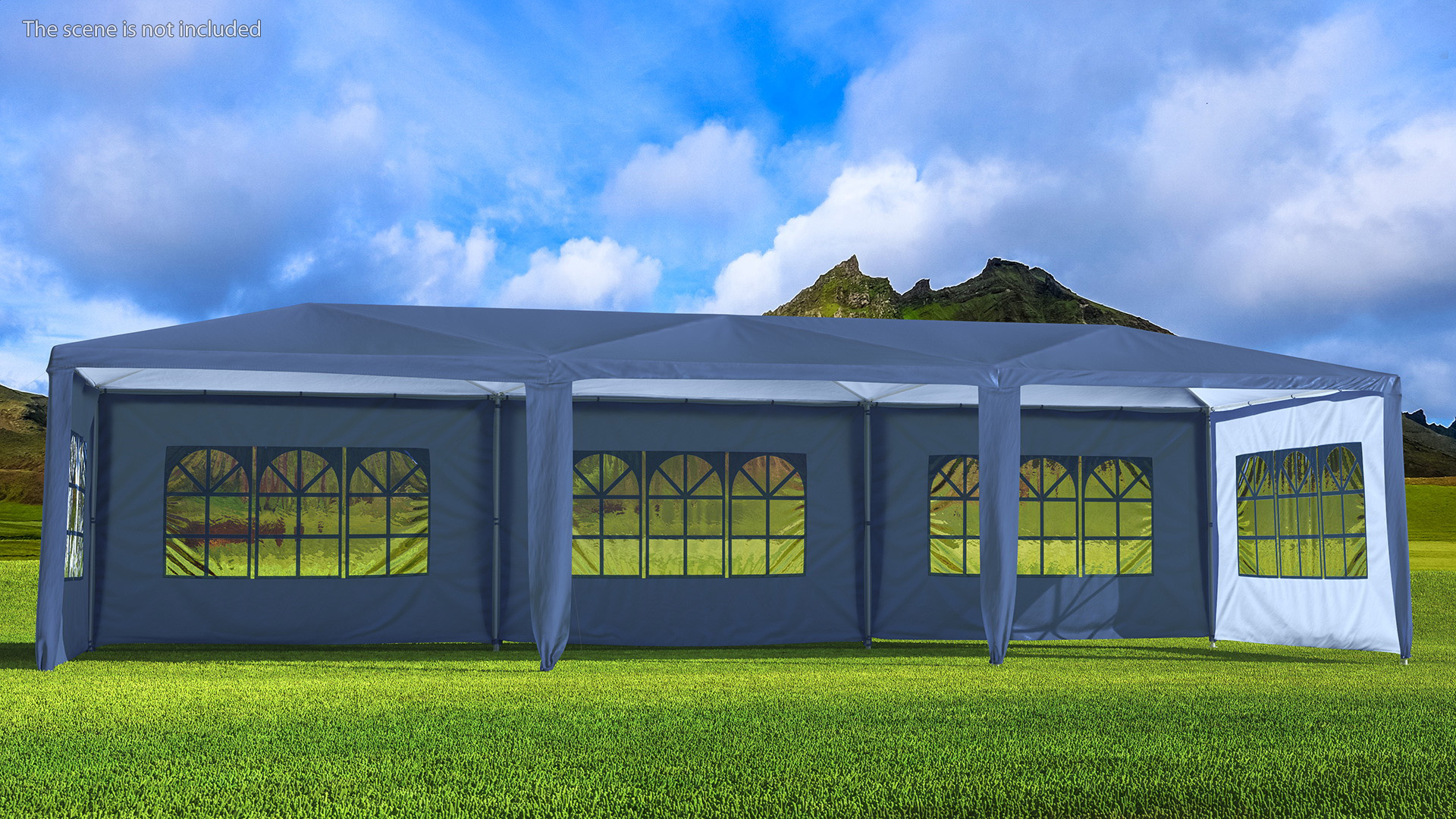 Blue Outsunny Large Tent 3D model